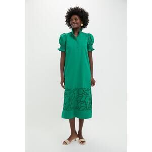 HYACINTH HOUSE Emerald Green Eliza Midi Dress Size XL NWT Retail $168 Tuckernuck
